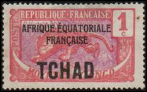 [No. 1-18 Overprinted "AFRIQUE EQUATORIALE FRANCAISE", type D]