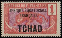 [No. 1-18 Overprinted "AFRIQUE EQUATORIALE FRANCAISE", type D]