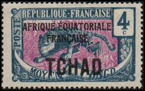 [No. 1-18 Overprinted "AFRIQUE EQUATORIALE FRANCAISE", type D2]