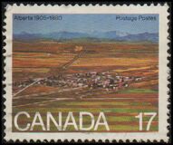 [75 Aniversario de las provincias de Alberta y Saskatchewan., tipo ZK]