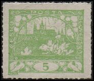 [Definitives - Inscription: "ČESKO POSTA SLOVENSKÁ", タイプ C1]