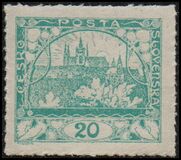 [Definitives - Inscription: "ČESKO POSTA SLOVENSKÁ", タイプ C4]