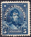 [Personajes. Leyenda "CHILE CORREOS", tipo AO]