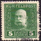 [Emperador Francisco José. Inscripción: "K u K FELDPOST", tipo B3]
