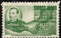 [Airmail - Opening of Mexican Section of Pan-American Highway - Inscribed "CARRETERA INTER-NACIONAL 1950", tegund VHH]