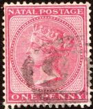 [Queen Victoria - Inscription: "NATAL POSTAGE", type N]