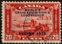 [No 148. Overprinted "WORLD'S GRAIN EXHIBITION & CONFERENCE/REGINA 1933", 類型 CA]
