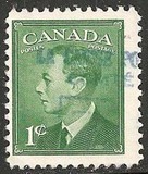 [King George VI - Inscription: "POSTES POSTAGE", տեսակ EJ]