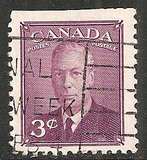 [King George VI - Inscription: "POSTES POSTAGE", տեսակ EL]