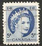[Queen Elizabeth II - Normal Paper, See 1962 for Fluorescent Stripes, jenis GT4]