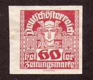[Newspaper Stamps - Thin White Paper, type XBN13]