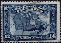 [The 60th Anniversary of the Founding of the Dominion of Canada, Inscription: "1867 Confederation 1927", 類型 AV]
