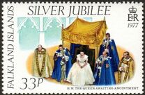 [The 25th Anniversary of Regency of Queen Elizabeth II, typ FX]