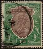 [King George V, 1865-1936 - New Watermark & Different Colors, प्रकार XBG7]