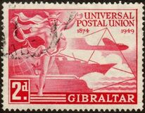 [The 75th Anniversary of the Universal Postal Union, प्रकार AB]