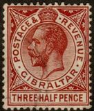 [King George V - Different Watermark, jenis J9]