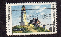 [The 150th Anniversary of Maine Statehood - Lighthouse Painting, Tipo AFF]