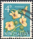 [Motivi locali - Fiori - Filigrana: NZ e stella multiple - Tipografia: De La Rue & Co. Ltd., Scrivi GW]