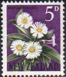 [Motivi locali - Fiori - Filigrana: NZ e stella multiple - Tipografia: De La Rue & Co. Ltd., Scrivi GX]