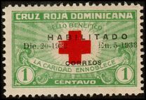 [Red Cross Stamps - Inscription "HABILITADO - Dic 20 -1932 - En. 5. 1933 - Correos", type BM]