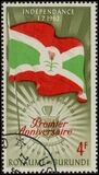 [The 1st Anniversary of Independence. Issues of 1962 but with Colors changed and Overprinted "Premier Anniversaire", סוג AB3]
