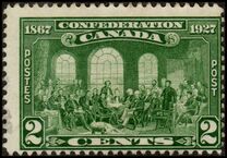 [The 60th Anniversary of the Founding of the Dominion of Canada, Inscription: "1867 Confederation 1927", type AS]
