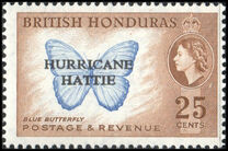 [As No. 141, 146, 148 & 149, Overprinted  HURRICANE/HATTIE, տեսակ BR2]