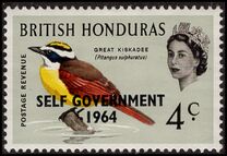 [Birds - Stamps of 1962 Overprinted "SELF GOVERNMENT - 1964", tegund CG2]