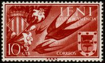 [Charity Stamps for Valencia - Barn Swallow & Coat of Arms, tyyppi AV]