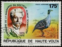 [The 100th Anniversary of the Birth of Albert Schweitzer, 1875-1965 - Birds, Tipo RU]