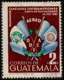 [Airmail - The 3rd Anniversary of Organization of Central American States, type PF1]