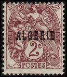 [French Postage Stamps Overprinted in Black, 类型 B]