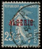 [French Postage Stamps Overprinted "ALGÈRIE" in Red, प्रकार A2]