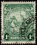 [Alegroría de Barbados. Sin inscripción "Postage & Revenue"., tipo Z3]