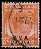 [Straits Settlements Postage Stamps Overprinted "B M A MALAYA" in Black or Red Colour, type A1]
