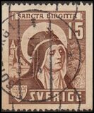 [St. Bridget of Sweden - Inscription "SANCTA BIRGITTA", type BV]