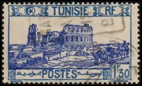 [Anfiteatro romano de El Djem. Tipos de 1.926 tipografiados., tipo O16]