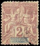 [Inscription: "GUADELOUPE ET DEPENDANCES", type G1]
