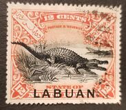 [Not Issued North Borneo Stamps Overprinted "LABUAN" - Overprint on Country Name Instead of Value, Tipe P]
