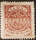 [Express Stamps - Line Above "X" Broken. Small Dot Near Upper Right Serif of "M", type A8]