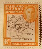 [King George VI - Map of Falkland Islands, type A12]