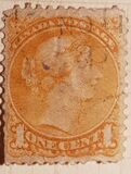 [Queen Victoria - Size: No. 1-1C 17 x 21 mm, No. 2-3a: 20 x 24mm. For Earlier Issues, see British Canada, type B4]