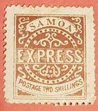 [Express Stamps - Line Above "X" Broken. Small Dot Near Upper Right Serif of "M", type A9]
