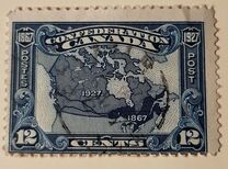 [The 60th Anniversary of the Founding of the Dominion of Canada, Inscription: "1867 Confederation 1927", 類型 AV]