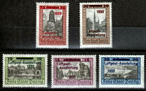 [Airmail Stamp Exhibition - City Views Stamps of 1924 Surcharged, type BF]