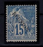 [French Colonies Postage Stamps Overprinted "REUNION", type F5]