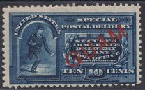 [Special Delivery - USA Postage Stamps Overprinted, type B]