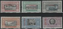 [The 50th Anniversary of the Death of Alessandro Manzoni - Italian Postage Stamps Overprinted "TRIPOLITANIA" in Red, type F]
