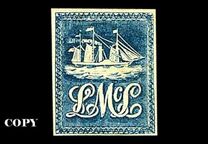 ["Lady McLeod" - Private Local Post Stamp, type A]