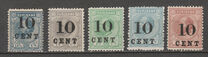 [Stamps of 1883 & 1889 Surcharged, Typ G]